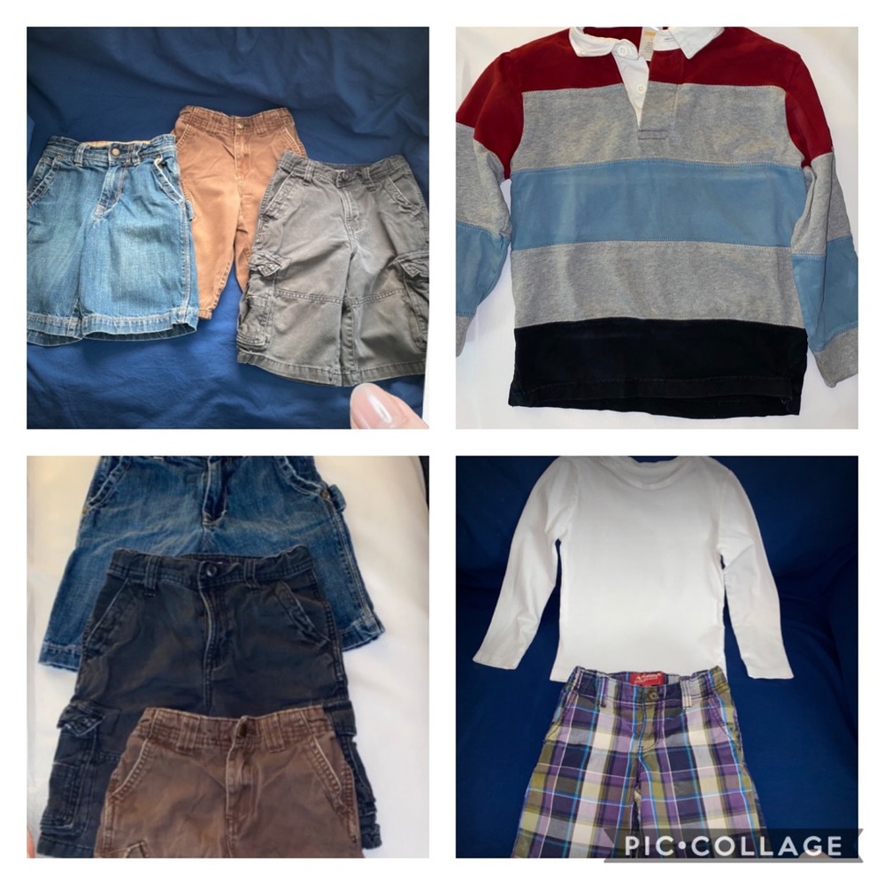 ✨9 Piece Bundle Boys Shirts & Shorts Size 6✨